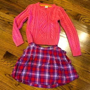 Boden sweater ruffle skirt set 9 10